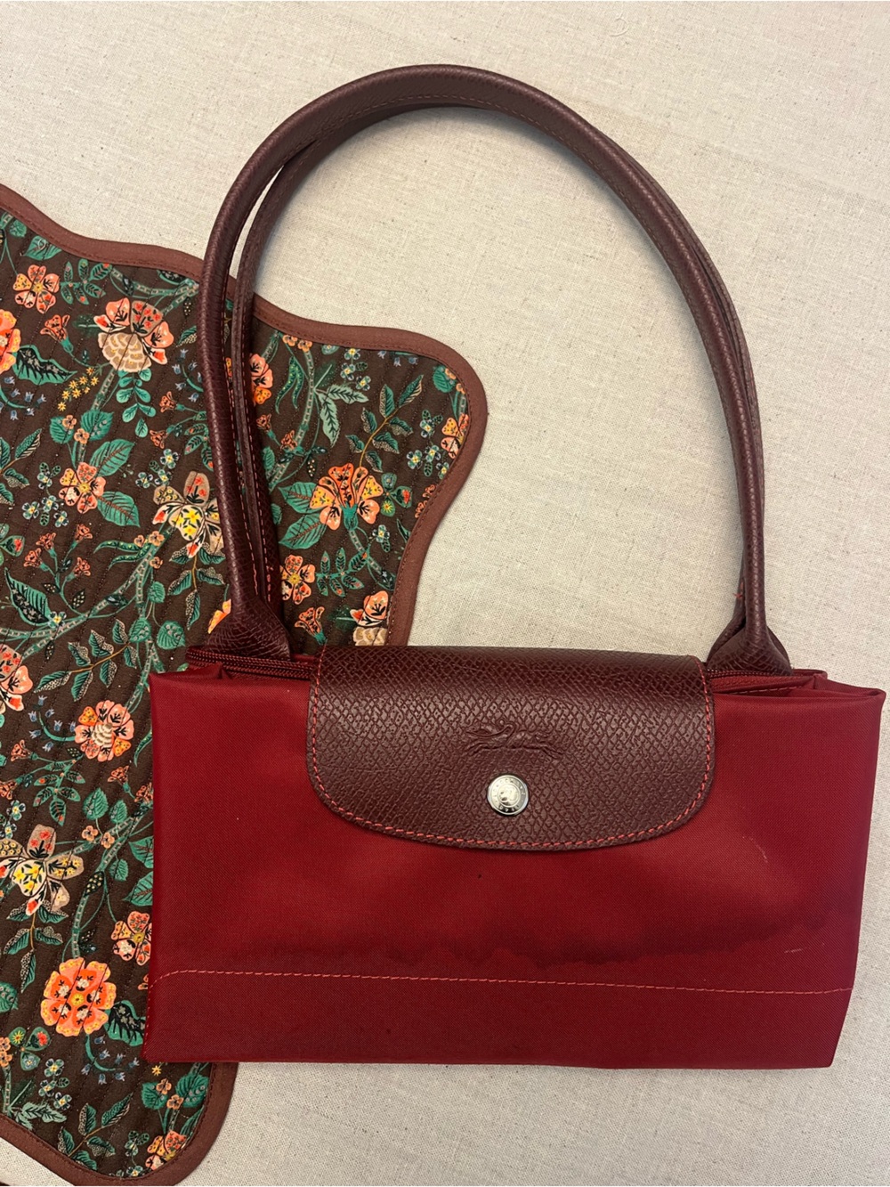 Longchamp Le Pliage Red Shoulder Bag